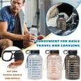 thumbnail image 5 of EclipseJewels Half-Gallon (2.2L) Water Bottle with Time Marker, Straw & Chug Lid, Large Gym Sports Bottle with Handle, BPA-Free Jug for Fitness & Outdoor,Clear, 5 of 8