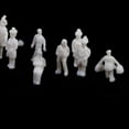 thumbnail image 4 of Tachiuwa 100x White Unpainted Model Figures People Train Railway Architecture Z 1/200 1cm, 4 of 9