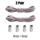 thumbnail image 1 of 2 pares de cordones elásticos combinados zapatillas de deporte sin cordones cordones redondos cordones sin cordones niños adultos talla única ShoesFrance Gao Jinjia LED, 1 of 2