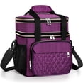 thumbnail image 1 of Lonchera GLENKEY Expandible Aislada Doble Piso 16L Morada, 1 of 7
