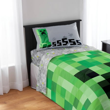  Minecraft  Bedding  Sheet Set  Walmart com