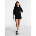 thumbnail image 2 of No Boundaries Ribbed Waistband Fleece Shorts, 2" Inseam, Women’s XXS-XXL, 2 of 5