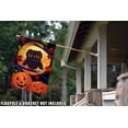 thumbnail image 4 of Toland Home Garden Halloween Owl Jack O Lantern Halloween Flag Double Sided 28x40 Inch, 4 of 5