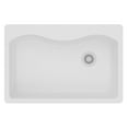 thumbnail image 3 of Elkay ELGS3322RWH0 Elkay Quartz Classic 33" x 22" x 9-1/2", Single Bowl Top Mount Sink, White, 3 of 3