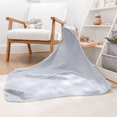 thumbnail image 4 of Comfy Cubs Baby Hooded 9 Layer Muslin Cotton Towel for Kids, Large 32” x 32”, Ultra Soft and Absorbent. Baby Essentials Bath Towels, Cute Unisex Cover for Girls and Boys (Pack of 1, Slate Grey), 4 of 6
