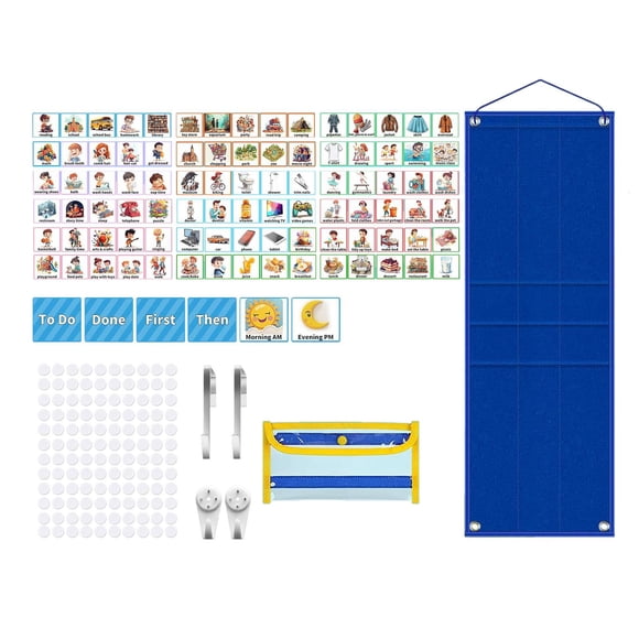 Cuadro de calendario visual para materiales de aprendizaje para niños Planificador de tareas Cuadro de tareas rutinarias para niños para el desarrollo
