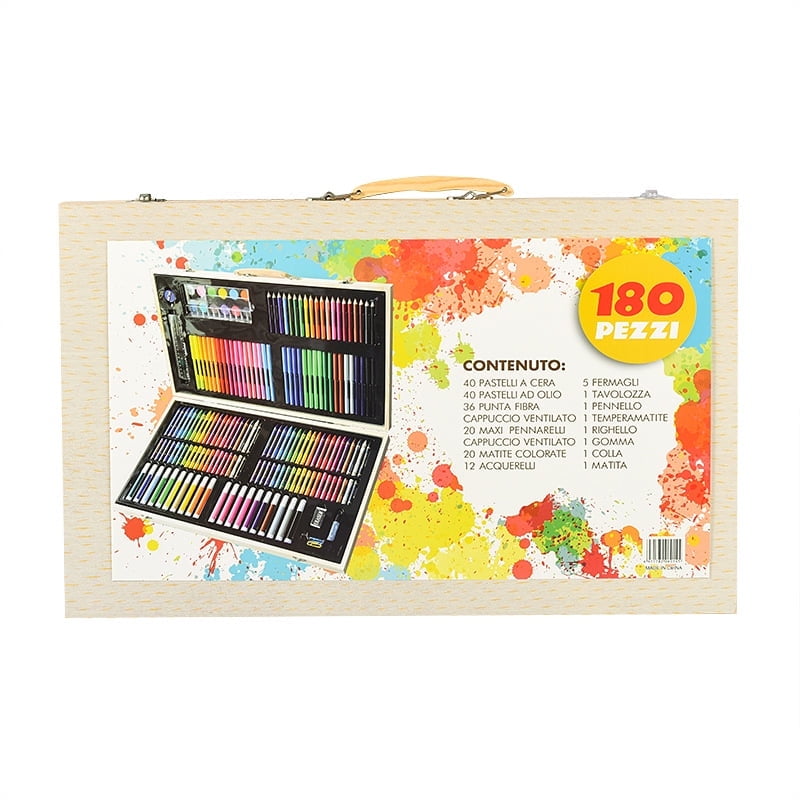 Inspiration Art Case Coloring Set (180ct), Art Kit For Kids, Toys for Girls & Boys, Art Supplies Set, Drawing Gift for Kids, 5+
