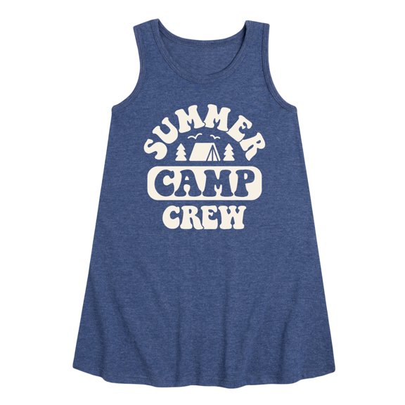 Instant Message - Summer Camp Crew Graphic Sleeveless Aline Dress