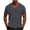 Dark Gray, variant on Lzobxe Mens T-Shirts Henley Short Sleeve V Neck Casual,Size S-5XL