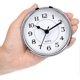 thumbnail image 2 of 3-1/2 Inch (90 Mm) Quartz Clock Fit-up/insert With Arabic Numeral, Quartz Movement (silver Rim) A-Good, 2 of 3
