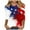 Multicolor#4th of july graphic tee, variant on Women's Fourth July Tops Casual Loose Summer 2025 Shirts 4th of July Stars and Stripes Print Tees 3/4 Sleeve Round Neck Shirts Multicolor,XXL