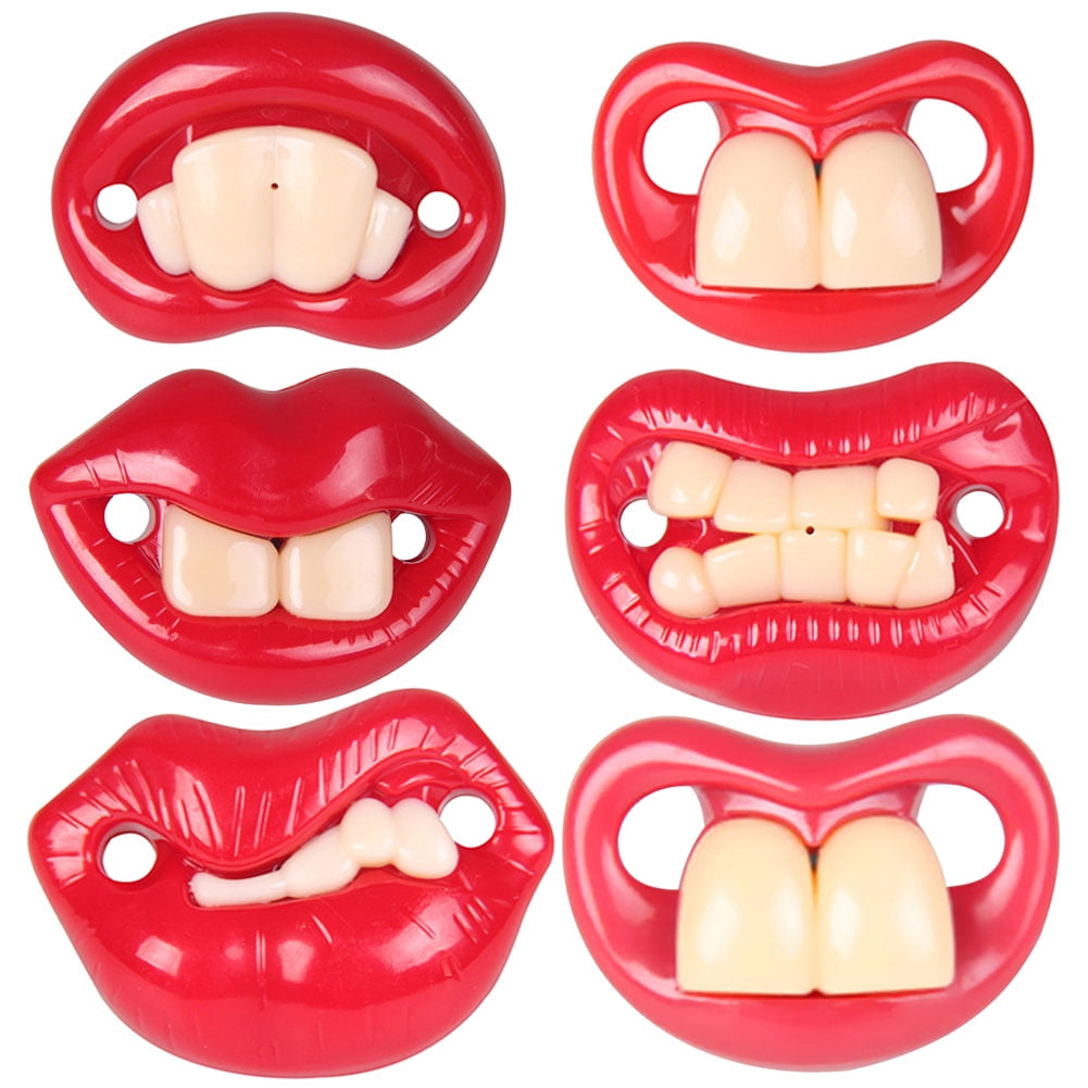 Creative 9 Styles Funny Teeth Mustache Baby Pacifier Orthodontic Dummy Nipples 