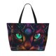 thumbnail image 2 of Easygdp Futuristic Cat Warrior Bolsa de Viaje de Playa de Gran Capacidad, Bolsa Tote Perfecta para la Playa, Escapadas de Fin de Semana y Viajes, 2 of 7