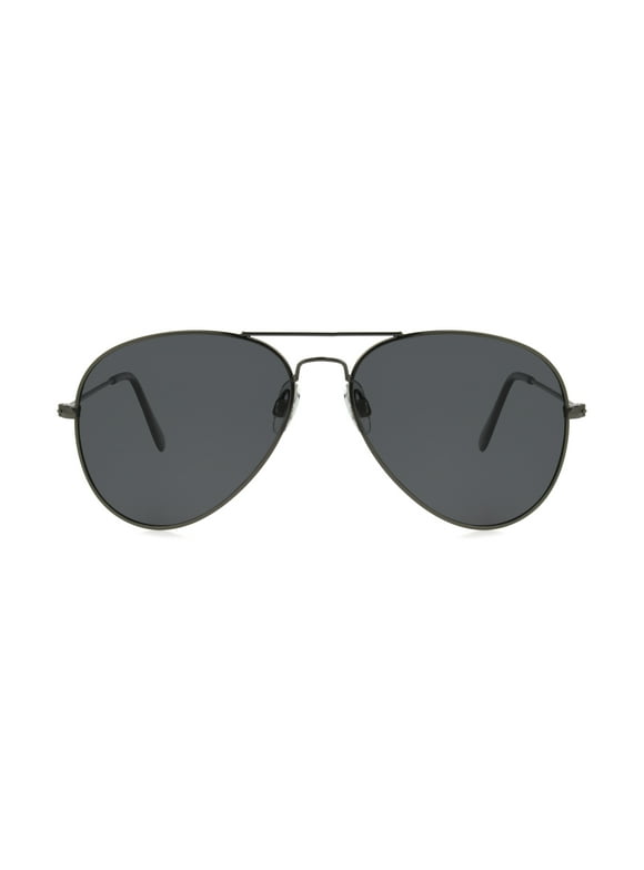 Foster Grant Men's Aviator Fashion Sunglasses Gunmetal