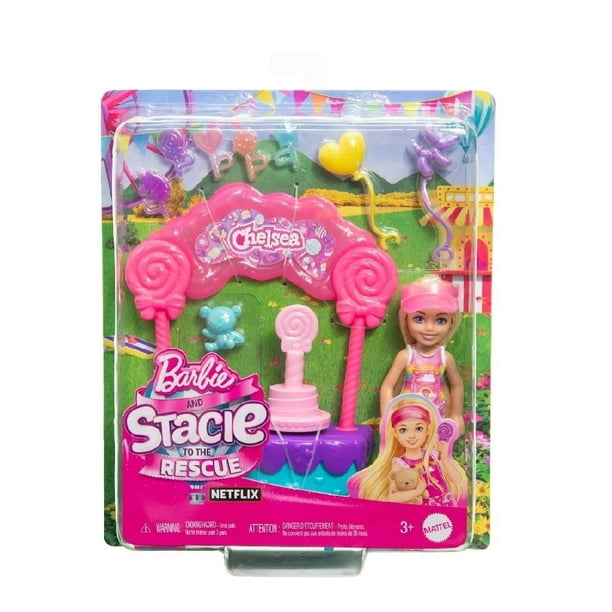 Set de Juego Barbie Stacie al Rescate Chelsea Estación de Dulces