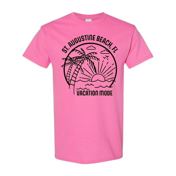 Inktastic Summer Vacation Mode St. Augustine Beach Florida T-Shirt