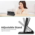 thumbnail image 5 of Compatible with Samsung Galaxy A03S Wallet Case, Galaxy A03S Case Leather with Card Holder Magnetic Kickstand Wrist Strap Flip Shockproof Case for Samsung Galaxy A03S Life Tree Black, 5 of 14