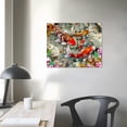 thumbnail image 4 of EastSmooth Canvas Wall Art Lucky Nine Koi Fish Home Decor Feng Shui Koi Fish Picture Printed on Canvas Framed, 4 of 6