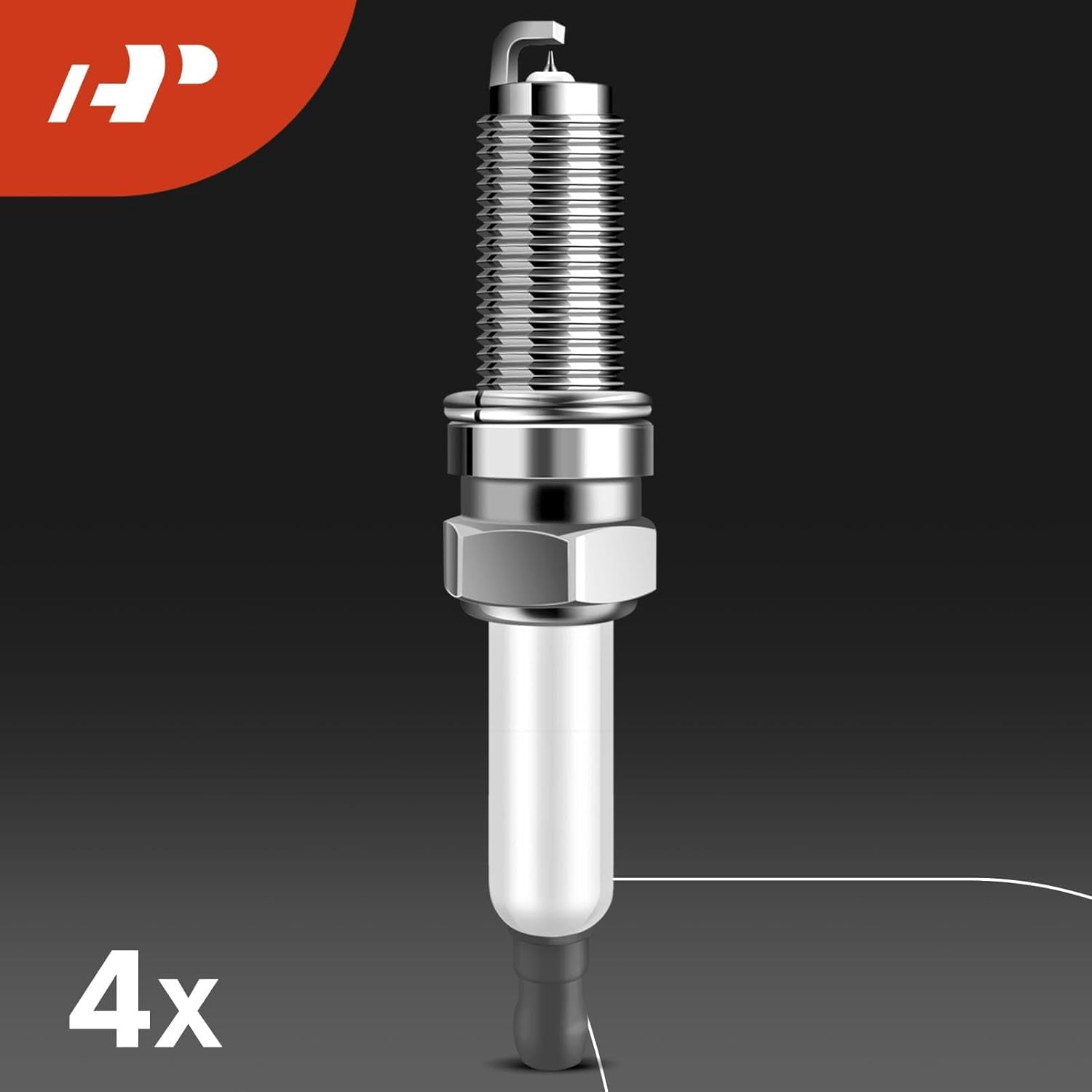 A-Premium Set of 4 Ignition Coil Pack and Iridium Spark Plugs Compatible with Hyundai Elantra 2017 2018 2019 2020 1.4L