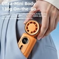 thumbnail image 5 of Mini Portable Handheld Clip-on Fan, 3-in-1 Rechargeable Mini Fan, Detachable Portable Cooling Fan, Strong Airflow Personal Fan with LED Display, 5 Speeds, for Travel & Summer Essentials, 5 of 8