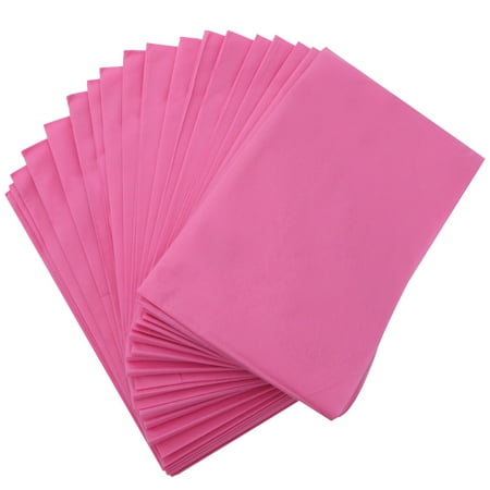 

10PCS 175x75CM Thickened One-time Beddings Sheets Degradable Bed Cover Nonwoven Bedding Supplies for Travel SPA (Pink)