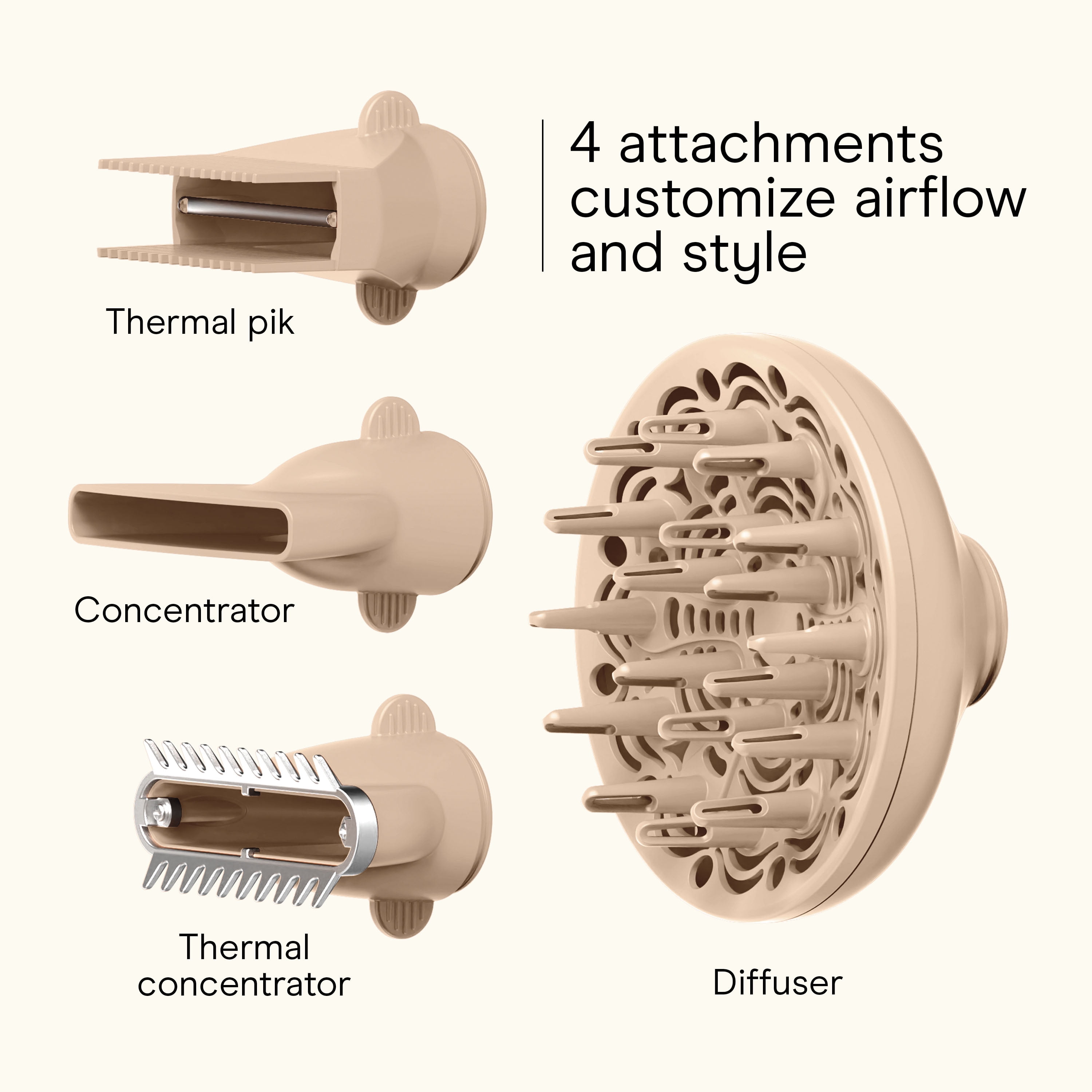 INFINITI PRO CONAIR Ionic Ceramic Hair Dryer with Professional AC Motor and 4 Attachments