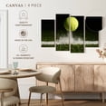 thumbnail image 4 of Elephant Stock Match Point Tennis Wall Art - Horizontal Multi Panel Canvas - Living Room Wall Decor - Sports Multi Panel - Black And Green Decor - 24" x 14", 4 of 4