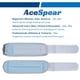 thumbnail image 2 of Par de pesas para tobillo AceSpear (2 x 1,8 kg, ajustables), color azul, 2 of 6