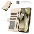 thumbnail image 7 of Wallet Case for Samsung Galaxy S23 Ultra with [RFID Blocking] Card Holder Kickstand with Lanyard,Magnetic Clasp PU Flip Leather Shockproof Full-body Phone Case for Samsung Galaxy S23 Ultra,Apricot, 7 of 7