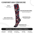 thumbnail image 2 of Pofeuu Geometric Elements Print Compression Socks for Women & Men Circulation - Best Support for Nurses,Running,Athletic,Sports, 2 of 7