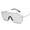 Sliver, variant on Mens Polygonal Sunglasses Metal Frame Resin Lenses Flat Mirror Design Eye Protection 58mm Lens Anti Glare Coating