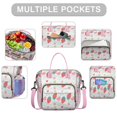 thumbnail image 2 of Strawberry Roomy Insulated Lunch Bags Reusable Lunch Tote for Women Stylish & Functional Large Tote Adult Lunch Box for Post Gym Meals, 2 of 7