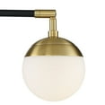 thumbnail image 4 of Possini Euro Design Rayne Modern Arc Floor Lamp 72" Tall Gold Black 3 Light LED Adjustable Arm Frosted Glass Globe Shade for Living Room Reading Home, 4 of 10