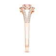 thumbnail image 3 of Rosec Jewels IGI Certified Lab Grown Pink Diamond Engagement Ring - 1 Ct - Fancy Pink Color and VS1 Clarity - Pink White Diamond Ring, 18K Rose Gold, US 10.50, 3 of 8