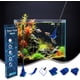 thumbnail image 1 of Kit de limpieza de acuarios 5 en 1 | Juego de herramientas para peceras | Incluye raspador de algas, rastrillo de arena, cepillo de ángulo plano, esponja rectangular, red de pesca | Mango largo |, 1 of 6