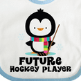 thumbnail image 4 of Inktastic Future Hockey Player Penguin Boys or Girls Baby Bib, 4 of 4