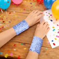 thumbnail image 2 of Stylish Party Sparkly Blingbling Sequin Arm Sleeves Color Light Purple Size One Size, 2 of 5