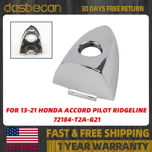 Dasbecan Front Door Handle End Bezel Replacement For Honda Accord Pilot Ridgeline 2013-2021 #72184-T2A-G21