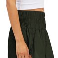 thumbnail image 2 of Pantalones cortos de cintura alta para mujer, pantalones de chándal para hacer ejercicio, caminar, motorista, ejercicio, playa, noche, dormir, pantalones cortos para mujer, verano, exterior, verde L Inevent AP009843-13, 2 of 6