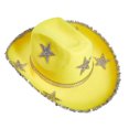 thumbnail image 2 of RUINIXCW Women Cowboy Hat Shinny Rhinestone Star Cowgirl Hat Wide Brim Diamond Felt Western Hat Wedding Music Carnival Dress-up Party Costume Accessories, 2 of 7