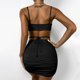 thumbnail image 5 of Conjunto de 2 piezas de traje de falda corta sin mangas sólido Sexy de moda de verano para mujer Pompotops  lopia989954, 5 of 5