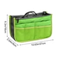 thumbnail image 3 of Bolsa Organizadora de Viaje con Doble Cremallera, Bolsillos de Malla Transparente y Diseño Multicompartimento: Bolsa de Almacenamiento Plegable de Poliéster para Cosméticos, Artículos de Aseo, Papele, 3 of 6