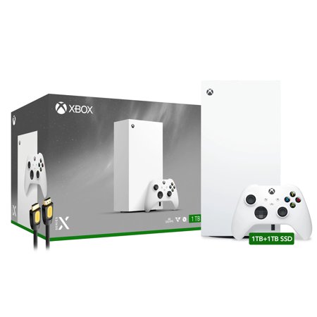 Microsoft Xbox Series X 1TB All-Digital 2TB Storage SSD with Mytrix High Speed HDMI - Robot White All Digital Xbox with Storage Expansion