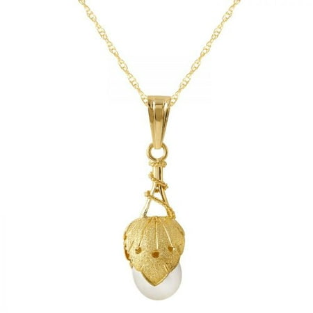 Foreli CTW South Sea Pearl 14K Yellow Gold Necklace
