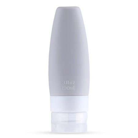 Jygee Travel Dispenser Bottle Face Wash Toothpaste Makeup Empty Squeeze Tube Leakproof Mini Container Personal Care Supplies Light Gray 90ML