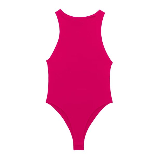 TRAF-body ajustado con cuello Halter para Mujer, sin mangas con botones a presión traje Sexy, moda femenina