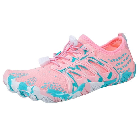 WNVMWI Mens Shoes Pink Sneakers Tennis Shoes Water Shoes for Women Men Beach Athletic Shoes Summer Outdoor Sports Shoes for Hiking Swim Beach River Pool Lake Kayaking Yoga Size 42