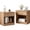 Brown-Set of 2, variant on Zimtown Set of 2 Nightstand End Beside Table 1 Drawer Storage Organizer Room Furniture,Black