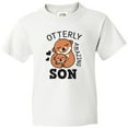 thumbnail image 3 of Inktastic Otterly Amazing Son with Mother and Child Otter Youth T-Shirt, 3 of 5