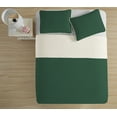 thumbnail image 3 of MHF Home Austin HunterGrn/Cream Reversible Quilt Set Full/Queen, 3 of 4